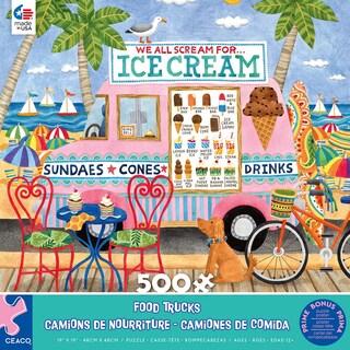 Foto 2 | Foto 2 | Rompecabezas Ceaco Food Trucks Ice Cream Truck Ii, 500 Piezas - Venta Internacional.