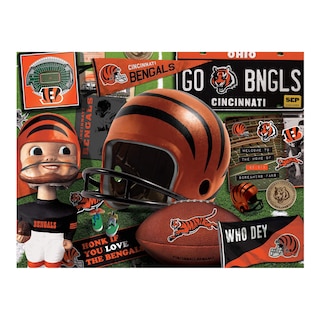 Foto 3 | Foto 3 | Puzzle Youthefan Nfl Cincinnati Bengals Retro De 500 Piezas - Venta Internacional.