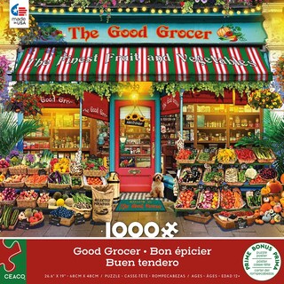 Foto 2 | Foto 2 | Rompecabezas Ceaco Gary Walton Shop Windows Good Grocer, 1000 Unidades - Venta Internacional.