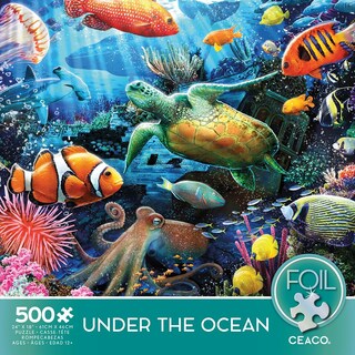 Foto 2 | Foto 2 | Rompecabezas Ceaco Under The Ocean, 500 Piezas Con Lámina - Venta Internacional.