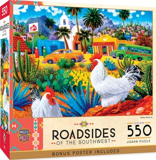 Foto 1 | Foto 1 | Rompecabezas Masterpieces Gallos Blancos 550 Piezas - Venta Internacional