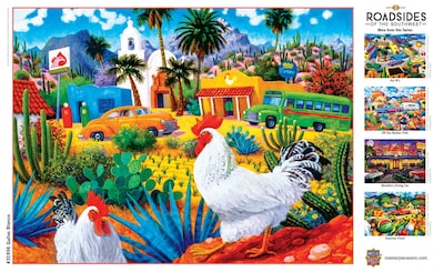 Foto 4 | Foto 4 | Rompecabezas Masterpieces Gallos Blancos 550 Piezas - Venta Internacional