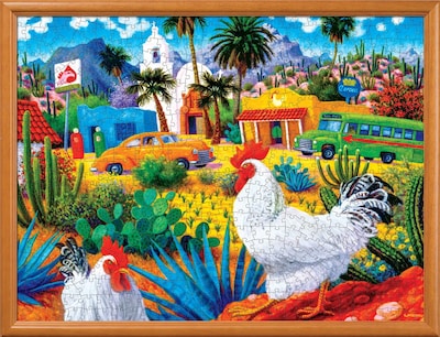 Foto 6 | Foto 6 | Rompecabezas Masterpieces Gallos Blancos 550 Piezas - Venta Internacional