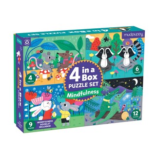 Foto 1 | Foto 1 | Set De Rompecabezas Mudpuppy Mindfulness 4 En Una Caja Para Niños De 2 A 5 Años - Venta Internacional.