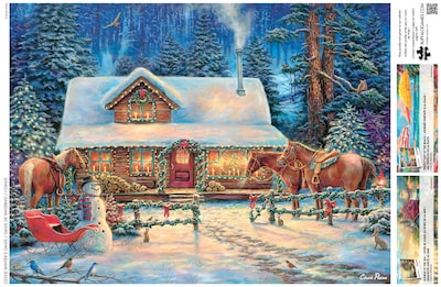 Foto 5 | Foto 5 | Rompecabezas Buffalo Games Chuck Pinson Winter's Oasis 1000 Piezas - Venta Internacional.