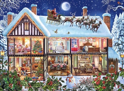 Foto 2 | Foto 2 | Rompecabezas Ravensburger Christmas At Home, 100 Piezas - Venta Internacional.