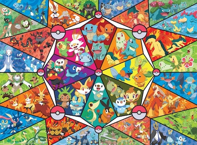 Foto 1 | Foto 1 | Rompecabezas Buffalo Games Pokémon Stained Glass 1000 Piezas - Venta Internacional.