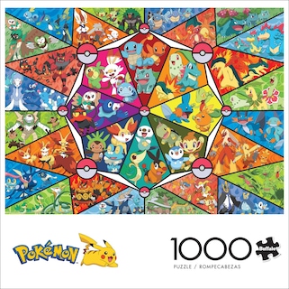 Foto 2 | Foto 2 | Rompecabezas Buffalo Games Pokémon Stained Glass 1000 Piezas - Venta Internacional.