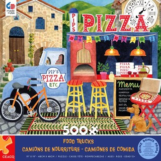 Foto 2 | Foto 2 | Rompecabezas Ceaco Food Trucks Pip's Pizza Truck 500 Piezas - Venta Internacional.