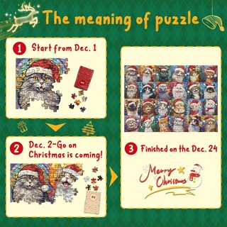 Foto 2 | Foto 2 | Calendario De Adviento Para Navidad Pickforu 2024, Rompecabezas De 1000 Piezas - Venta Internacional.