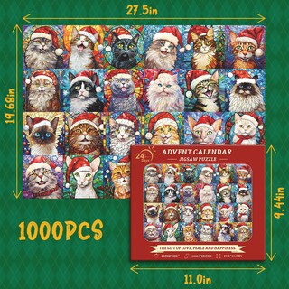 Foto 4 | Foto 4 | Calendario De Adviento Para Navidad Pickforu 2024, Rompecabezas De 1000 Piezas - Venta Internacional.