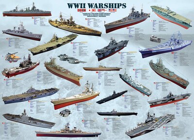 Foto 2 | Foto 2 | Puzzle Eurographics De 500 Buques De Guerra De La Segunda Guerra Mundial - Venta Internacional.
