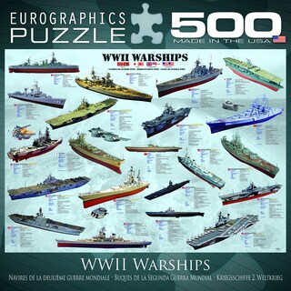 Foto 4 | Foto 4 | Puzzle Eurographics De 500 Buques De Guerra De La Segunda Guerra Mundial - Venta Internacional.