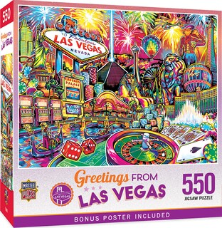 Foto 1 | Foto 1 | Rompecabezas MasterPieces Saludos Desde Las Vegas 550 Piezas - Venta Internacional