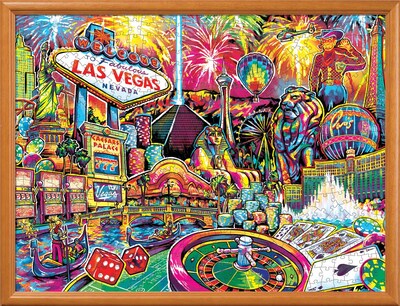 Foto 6 | Foto 6 | Rompecabezas MasterPieces Saludos Desde Las Vegas 550 Piezas - Venta Internacional