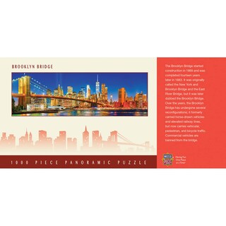 Foto 3 | Foto 3 | Rompecabezas Masterpieces Brooklyn Bridge Nyc 1000 Piezas - Venta Internacional.