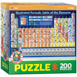 Foto 1 | Foto 1 | Rompecabezas Eurographics, Tabla Periódica De Los Elementos, 200 Piezas - Venta Internacional.