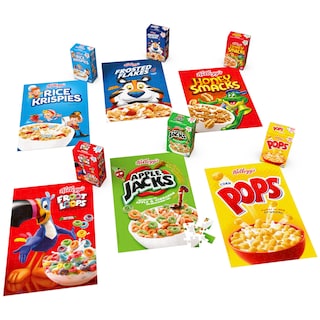 Foto 1 | Foto 1 | Puzzle Fun Pack De 6 Cajas Cuadradas De Cereales Kellogg's - Venta Internacional.