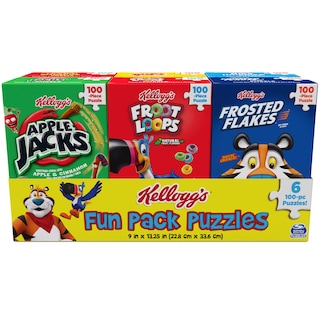 Foto 2 | Foto 2 | Puzzle Fun Pack De 6 Cajas Cuadradas De Cereales Kellogg's - Venta Internacional.