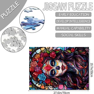 Foto 2 | Foto 2 | Rompecabezas Tumovo Sugar Skull Girl 1000 Piezas Día De La Muerte - Venta Internacional.