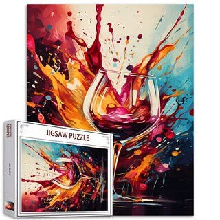 Foto 1 | Foto 1 | Rompecabezas Tumovo Abstract Wine Cup 1000 Piezas Para Adultos - Venta Internacional.