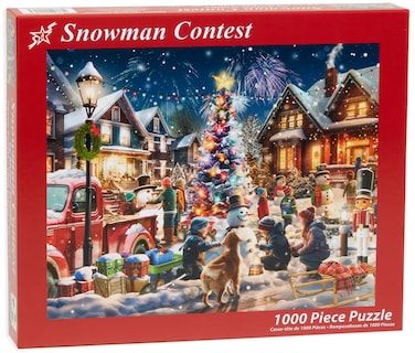 Foto 3 | Foto 3 | Rompecabezas Del Concurso Navideño De Muñecos De Nieve De Vermont, 1000 Piezas - Venta Internacional.