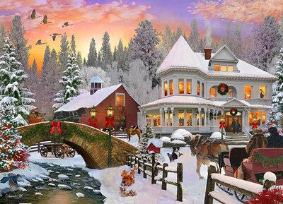 Foto 1 | Foto 1 | Rompecabezas Vermont Christmas Company Country Christmas Christmas - Venta Internacional.
