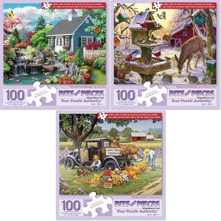 Foto 2 | Foto 2 | Brocas Y Piezas De Rompecabezas De 100 Piezas X3 Dream Landscape - Venta Internacional.