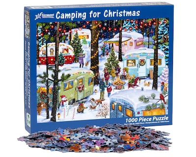 Foto 4 | Foto 4 | Rompecabezas Vermont Christmas Camping Para Navidad, 1000 Piezas - Venta Internacional.