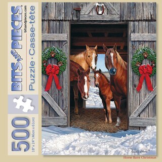 Foto 2 | Foto 2 | Rompecabezas Horse Barn Christmas 500 Unidades - Venta Internacional