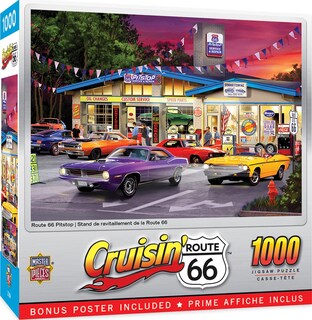 Foto 1 | Foto 1 | Rompecabezas Masterpieces Route 66 Pitstop 1000 Piezas - Venta Internacional