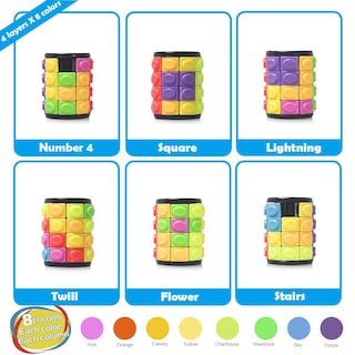 Foto 2 | Foto 2 | Puzzle R.y.TOYS: Gira Y Desliza En 4 Capas Y 8 Colores - Venta Internacional