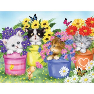 Foto 1 | Foto 1 | Rompecabezas Gatos en Macetas 200 Piezas - Venta Internacional
