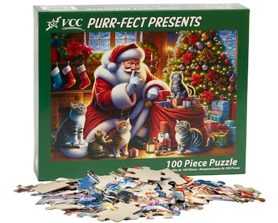 Foto 4 | Foto 4 | Rompecabezas Vermont Christmas Company Purr-fect 100 Piezas - Venta Internacional.