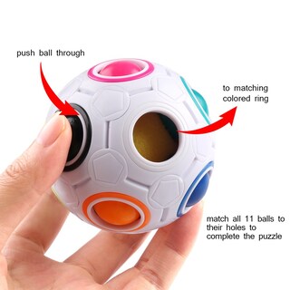 Foto 2 | Foto 2 | Juego De Combinación De Colores Puzzle Ball Coogam Rainbow Pack, Juego De 2 - Venta Internacional.