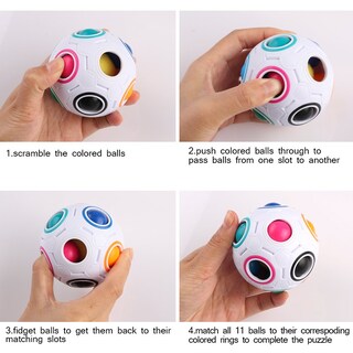 Foto 3 | Foto 3 | Juego De Combinación De Colores Puzzle Ball Coogam Rainbow Pack, Juego De 2 - Venta Internacional.
