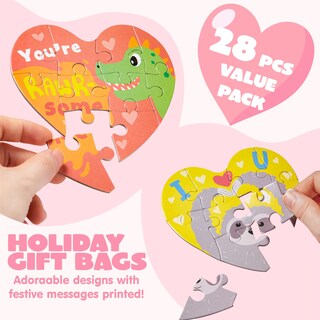 Foto 4 | Foto 4 | Juego De Tarjetas De Regalo Para El Día De San Valentín Con Rompecabezas En Forma De Corazón X28 - Venta Internacional.