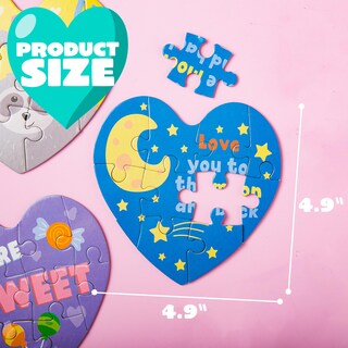 Foto 5 | Foto 5 | Juego De Tarjetas De Regalo Para El Día De San Valentín Con Rompecabezas En Forma De Corazón X28 - Venta Internacional.