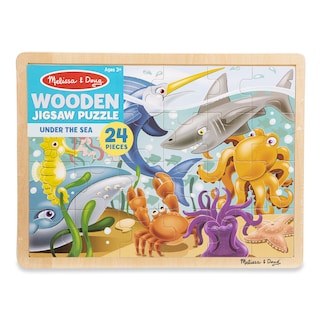 Foto 3 | Foto 3 | Rompecabezas Melissa & Doug Under The Sea Ocean Animals 24 Piezas - Venta Internacional