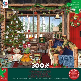 Foto 1 | Foto 1 | Rompecabezas Ceaco Tracy Flickinger Christmas Lodge 300 Piezas - Venta Internacional.