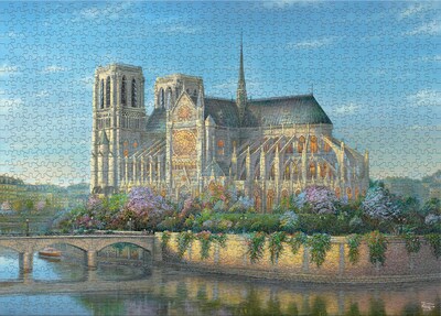 Foto 5 | Foto 5 | Rompecabezas Ceaco Thomas Kinkade Notre Dame 1000 Piezas - Venta Internacional.