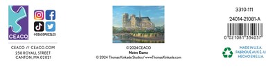 Foto 7 | Foto 7 | Rompecabezas Ceaco Thomas Kinkade Notre Dame 1000 Piezas - Venta Internacional.
