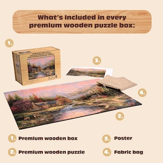 Foto 6 | Foto 6 | Rompecabezas De Madera Buffalo Games Thomas Kinkade Sierra Paradise, 500 Piezas - Venta Internacional.