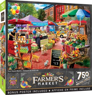 Foto 1 | Foto 1 | Puzzle Masterpieces Town Square Booths 750 Piezas - Venta Internacional.