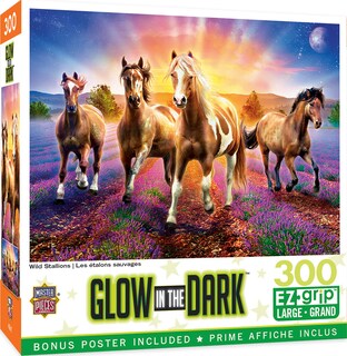 Foto 1 | Foto 1 | Rompecabezas Masterpieces Wild Stallions 300 Piezas - Venta Internacional.