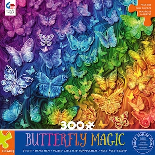 Foto 2 | Foto 2 | Rompecabezas Ceaco Butterfly Magic De 300 Piezas - Venta Internacional.