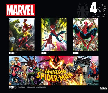 Foto 1 | Foto 1 | Rompecabezas Buffalo Games Marvel 4 En 1 Para Adultos - Venta Internacional.