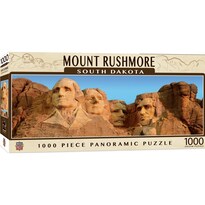 Rompecabezas Masterpieces Mount Rushmore Panoramic, 1000 Piezas - Venta Internacional.