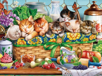 Foto 1 | Foto 1 | Rompecabezas Ceaco Con Gatitos En Una Cesta De 300 Piezas - Venta Internacional.
