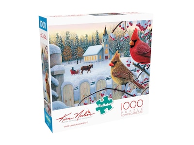 Foto 3 | Foto 3 | Rompecabezas Buffalo Games Kim Norlien White Crimson 1000 Piezas - Venta Internacional.